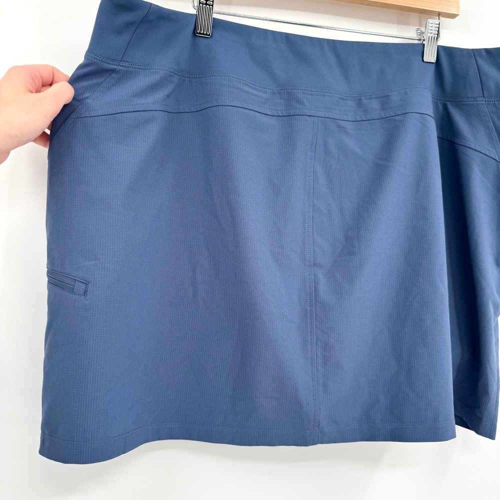 Orvis Womens‎ Blue Active Skort Pockets Athletic Skirt Built-in Shorts XXL - Picture 7 of 8